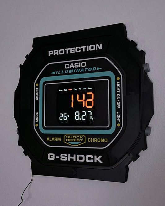 Reloj De Pared Diseño Digital