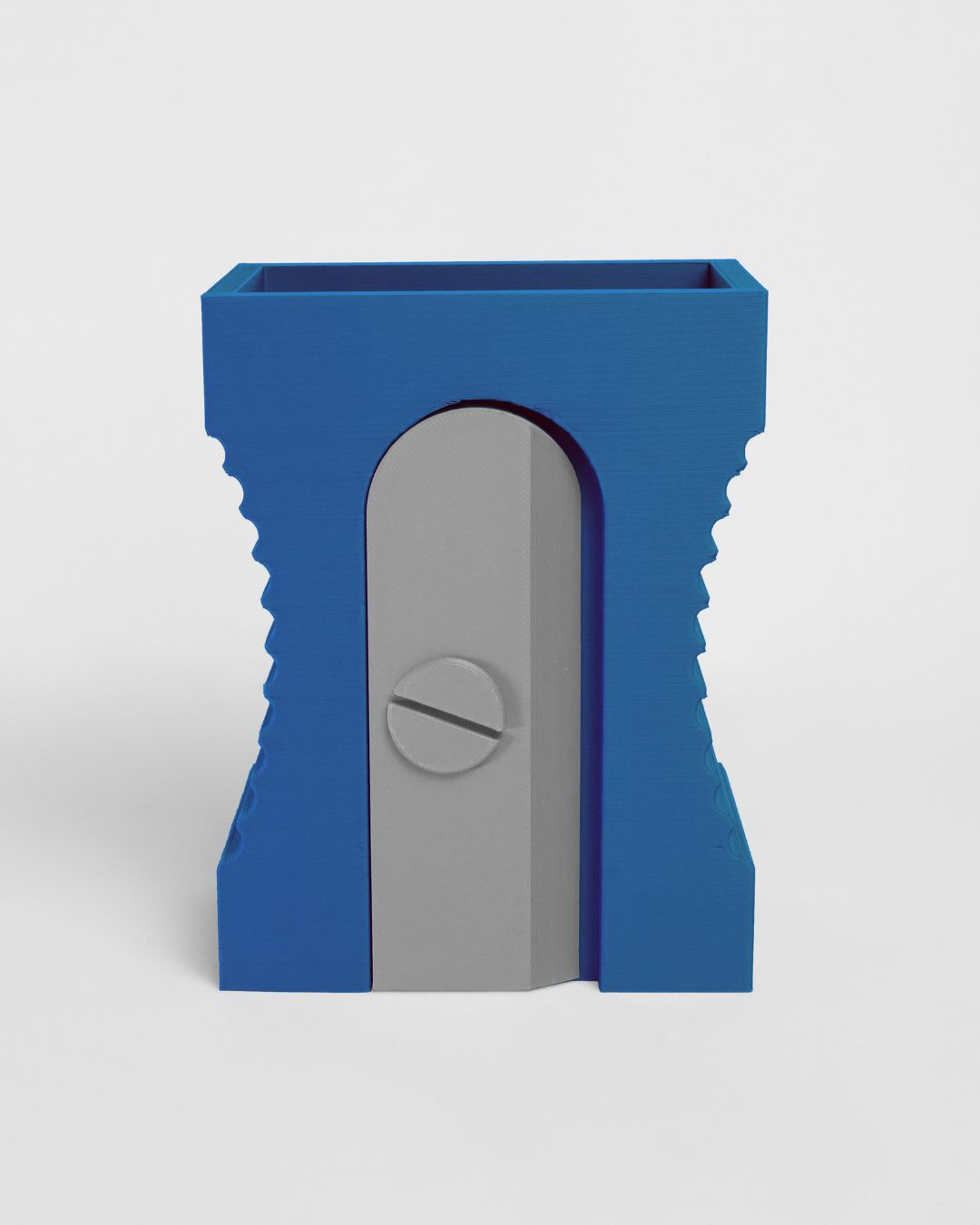 Portalápices Diseño de Sacapuntas Azul