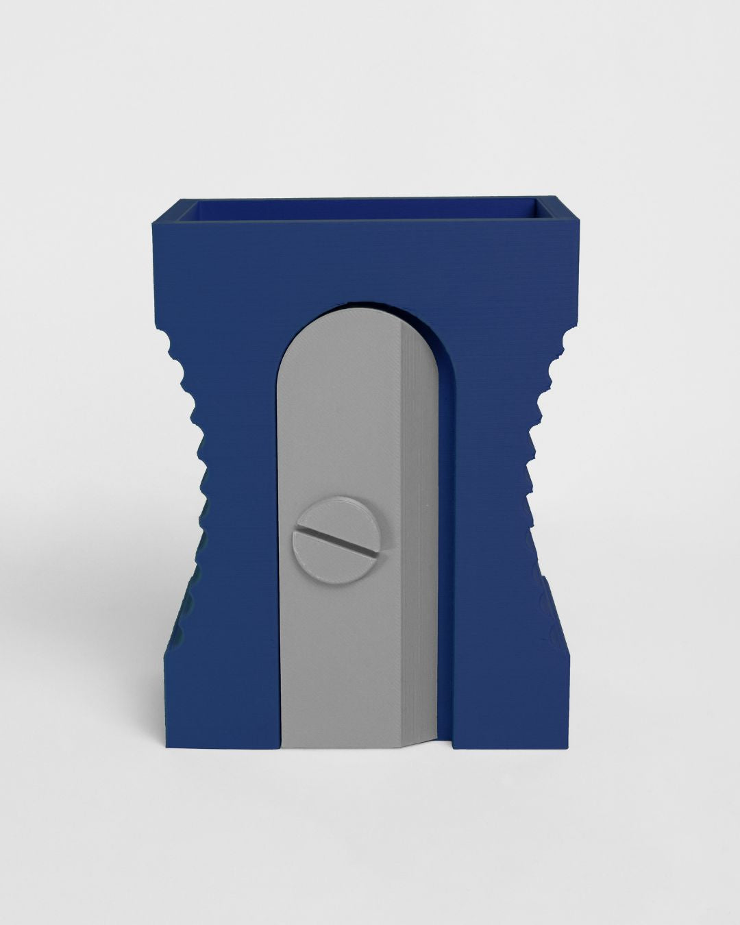Portalápices Diseño de Sacapuntas Azul Marino
