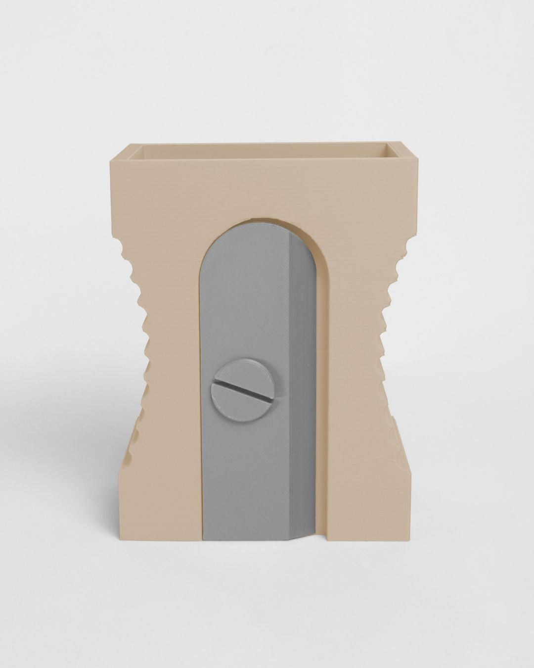 Portalápices Diseño de Sacapuntas Beige
