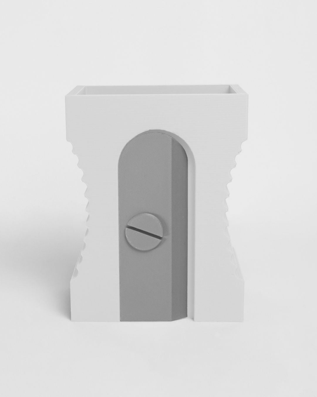 Portalápices Diseño de Sacapuntas Blanco