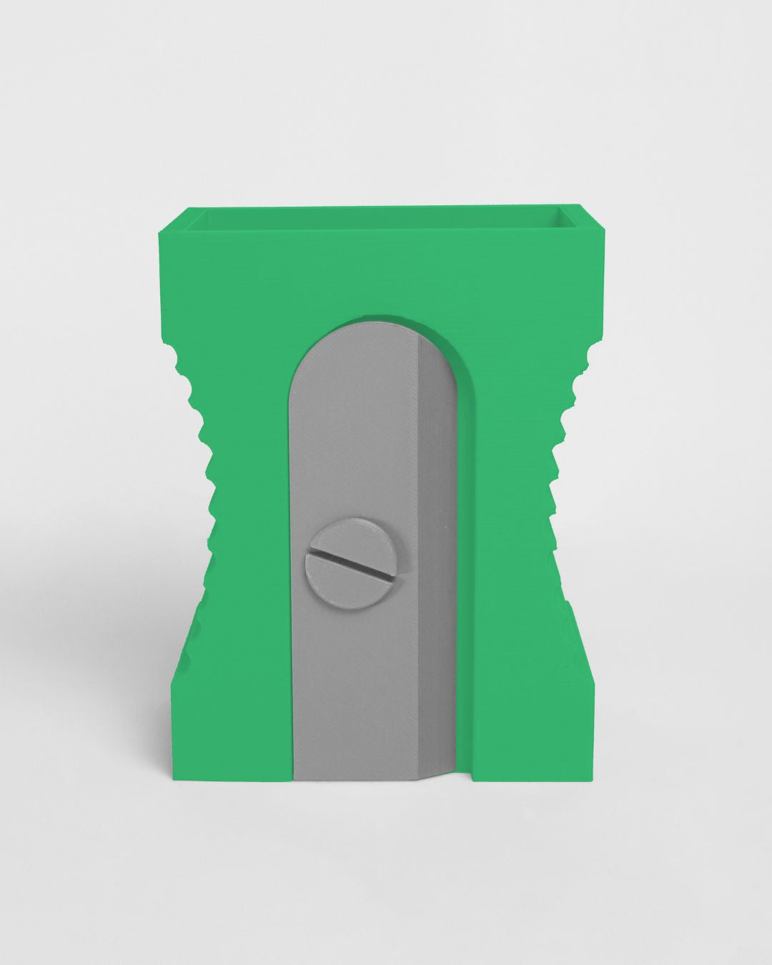 Portalápices Diseño de Sacapuntas Verde