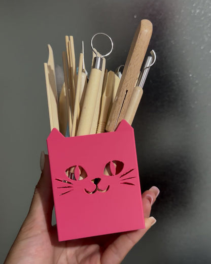 Portalápices Cara de Gato