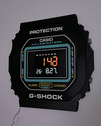 Reloj De Pared Diseño Digital