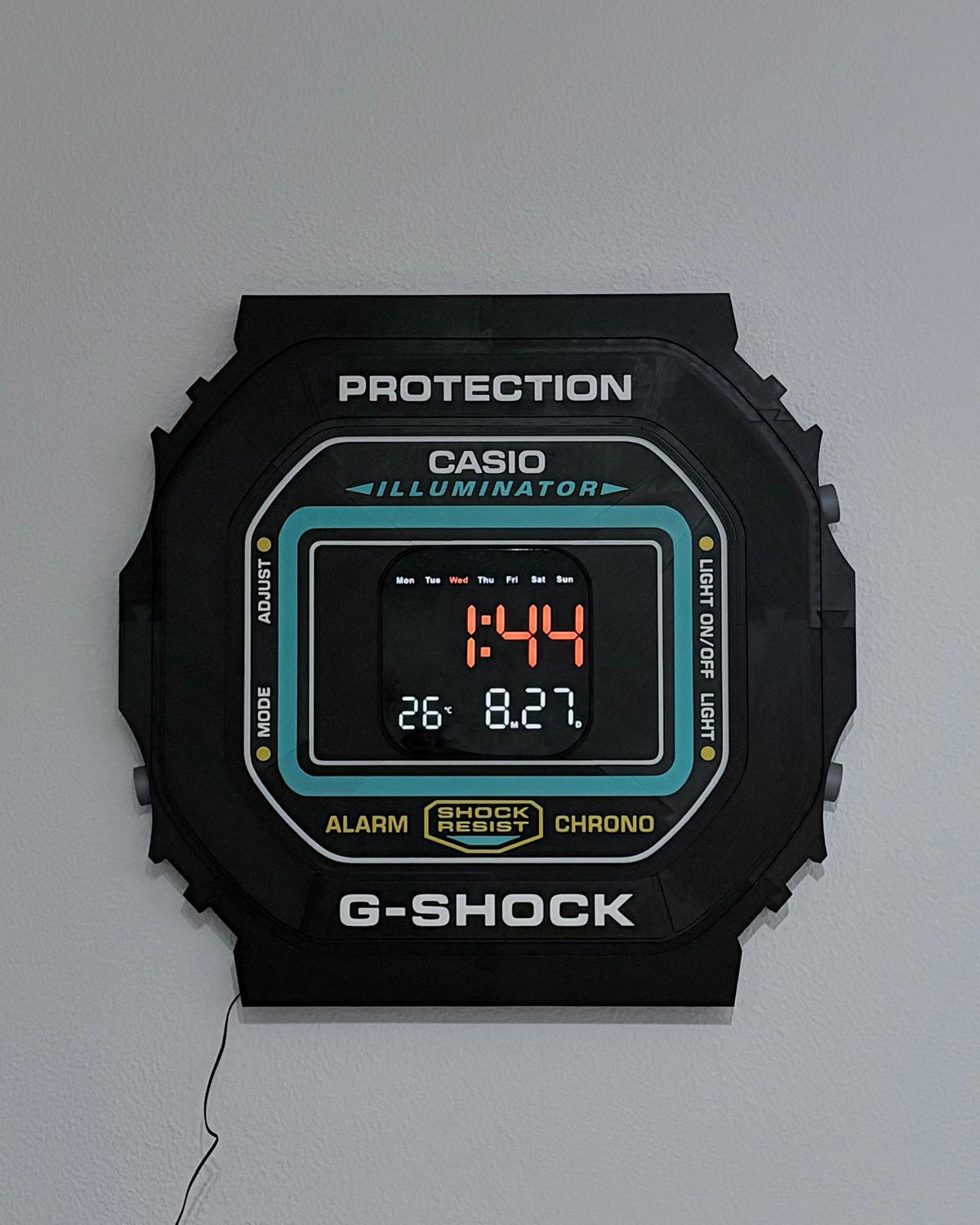 Reloj De Pared Diseño Digital