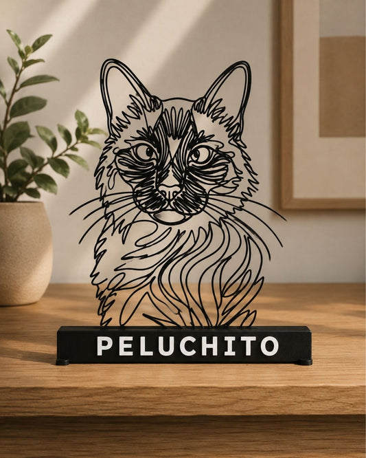Retrato de mascota  gatito 3d