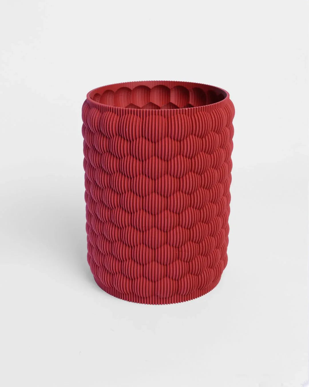 Portalápices Textura Bubble 3D Rojo