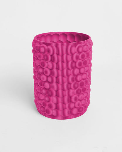 Portalápices Textura Bubble 3D Rosa Barbie