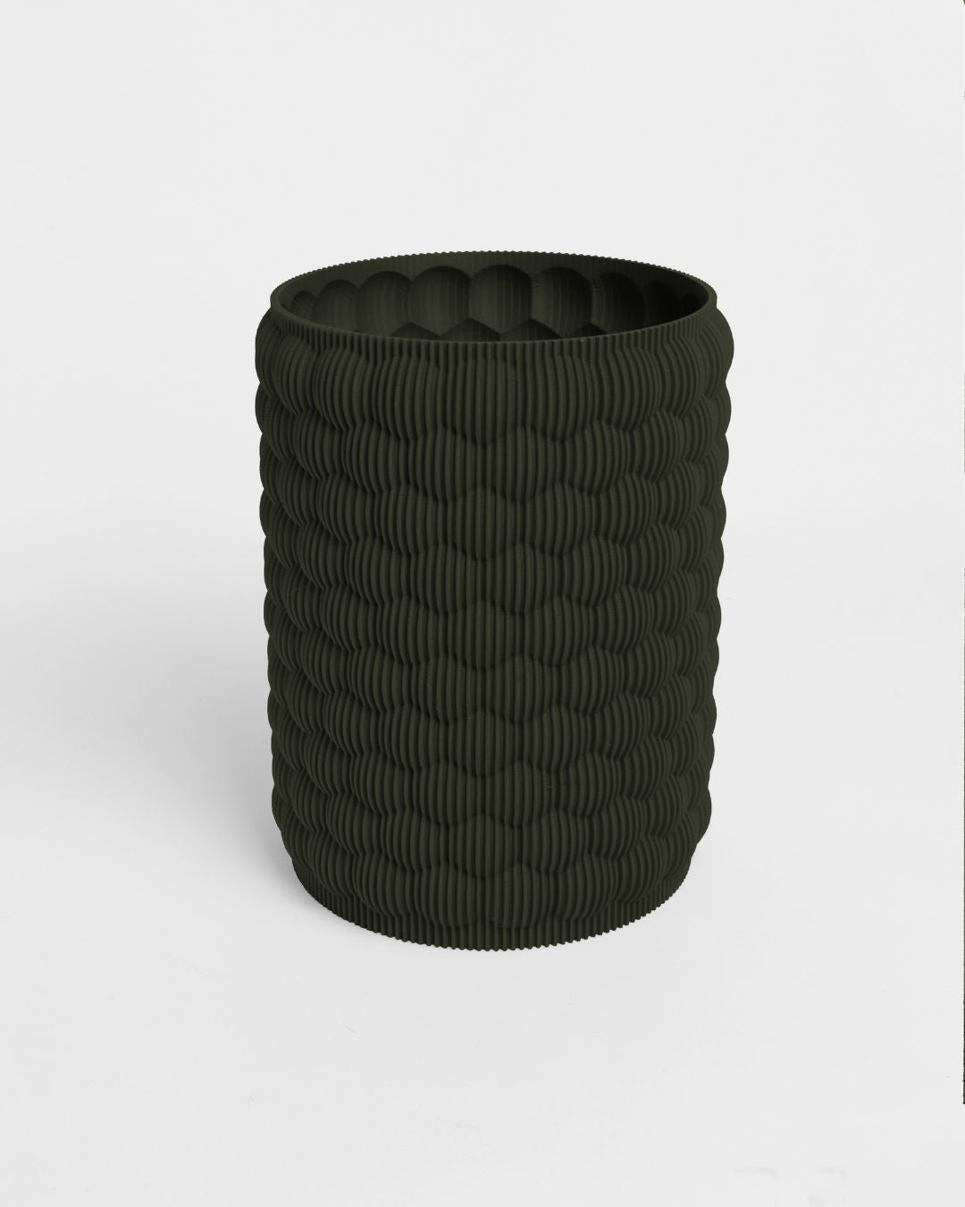 Portalápices Textura Bubble 3D Verde Oliva